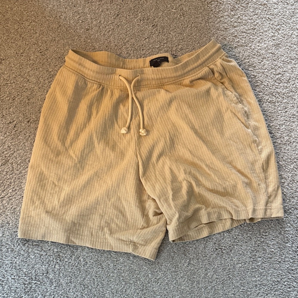 New Look Cream Drawstring Shorts